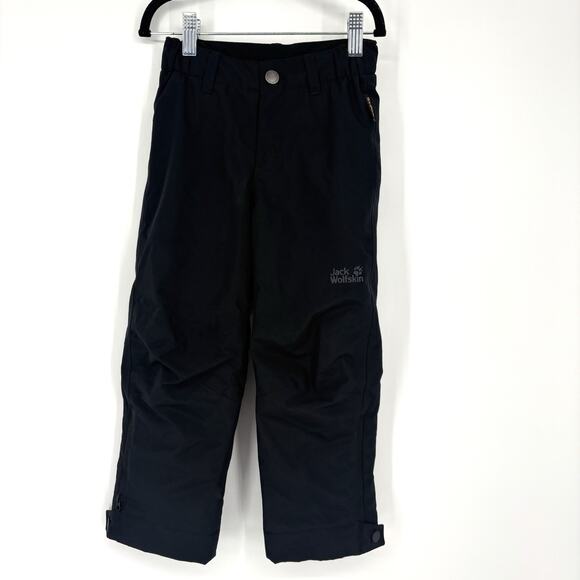 Jack Wolfskin Kids Ski Snowboard Winter Outdoor Trousers Pants Kids 3/4 Black - Picture 1 of 5